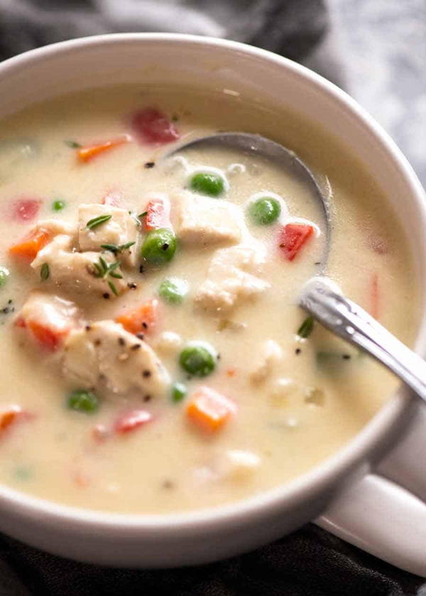 low calorie creamy chicken soup