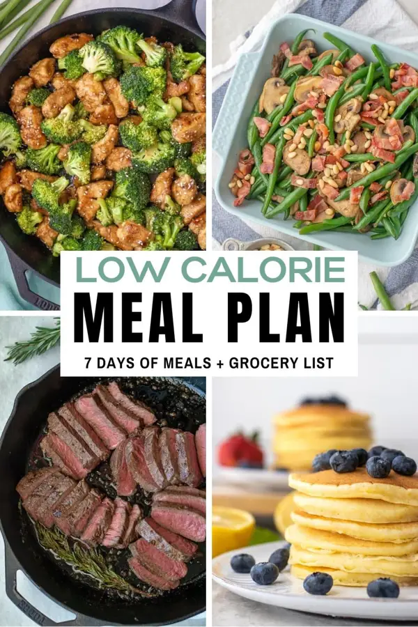 low calorie meal planner