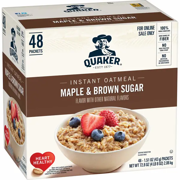 Calorie Content of Quaker Maple and Brown Sugar Oatmeal