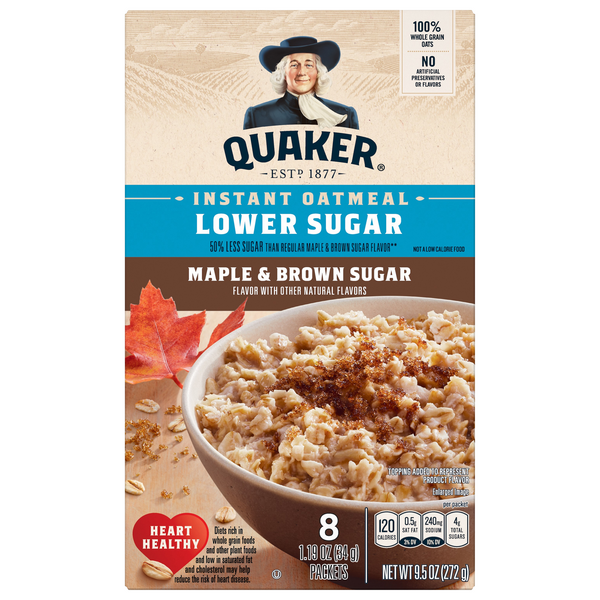 Nutritional Benefits of Quaker Maple and Brown Sugar Oatmeal