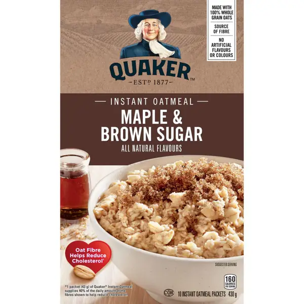 quaker maple and brown sugar calories