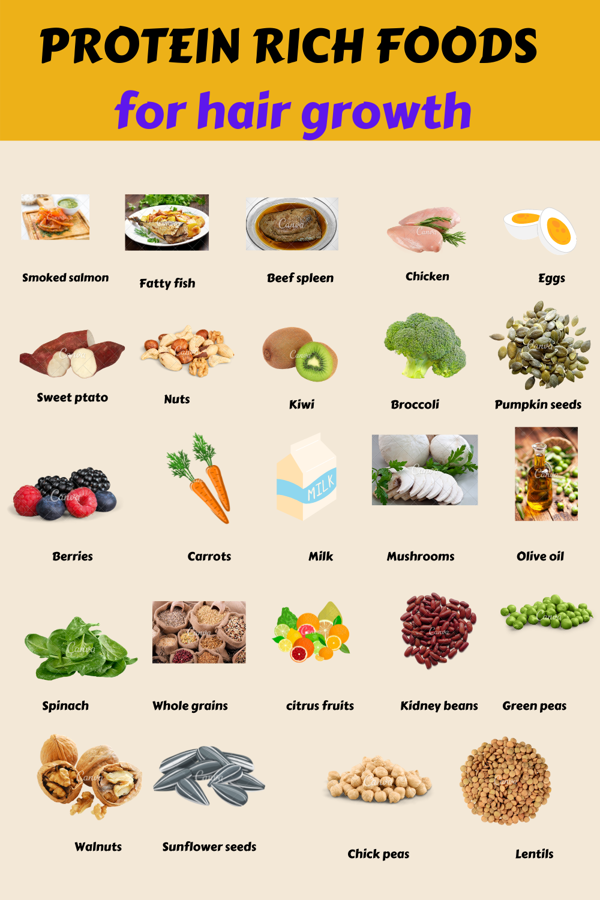 what are protein rich foods for hair growth