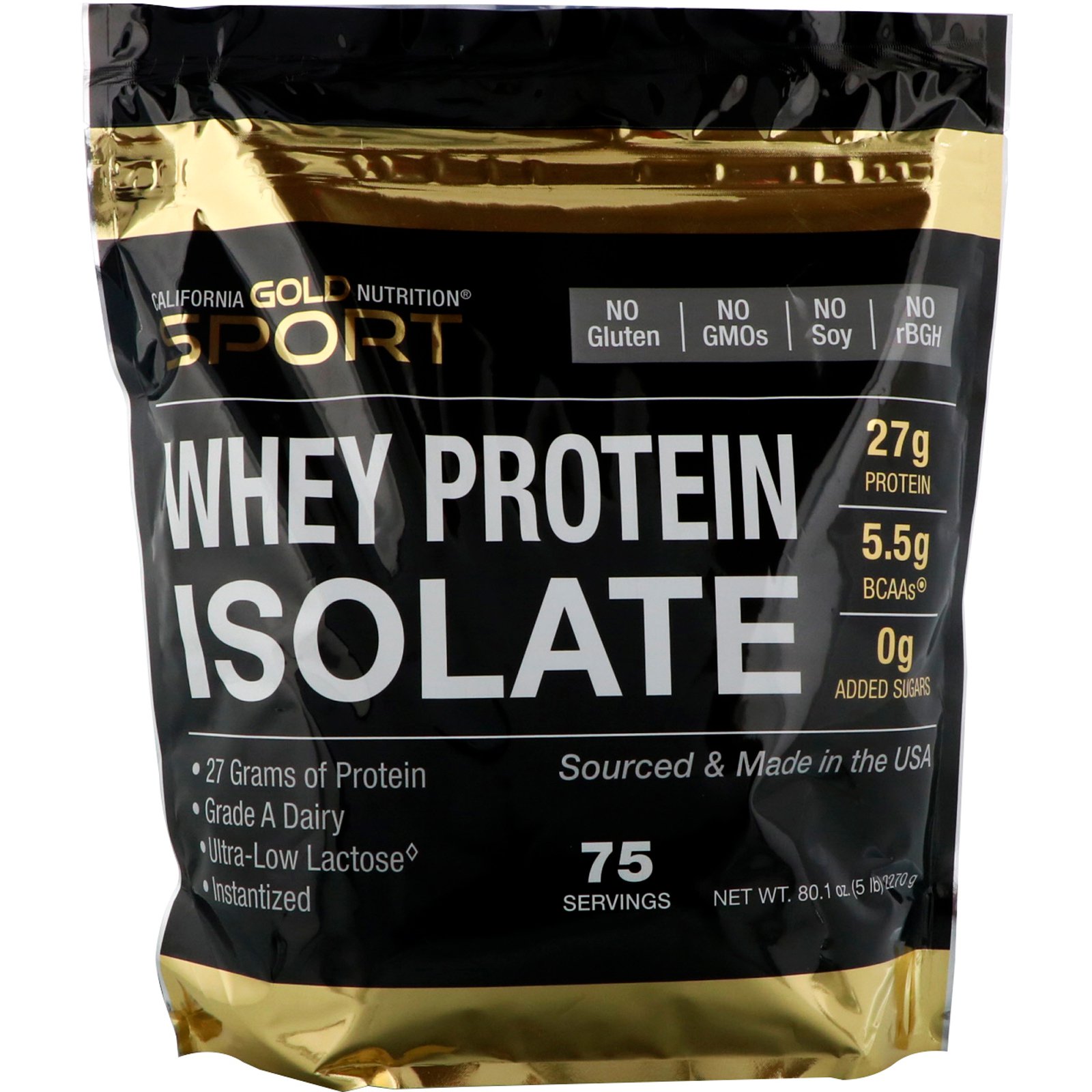Benefits of California Gold Nutrition Sport Whey Protein Isolate