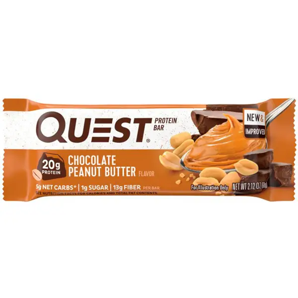 chocolate peanut butter hero quest nutrition protein bar