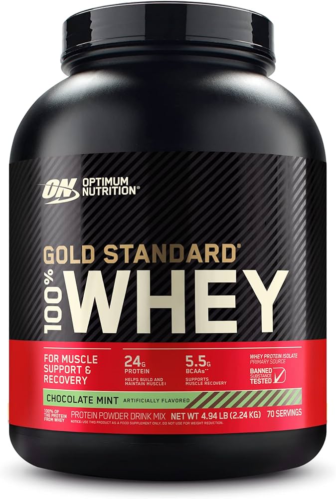 optimum nutrition gold standard 100 whey protein powder chocolate mint