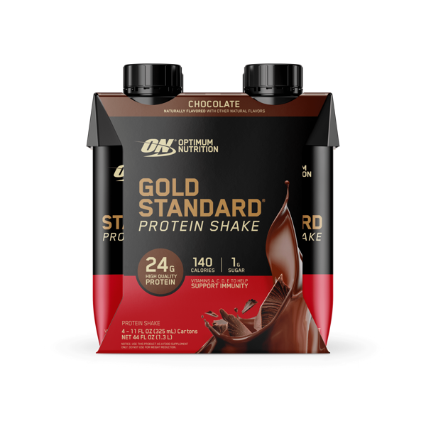 optimum nutrition gold standard protein ready to drink shake chocolate 12 pack