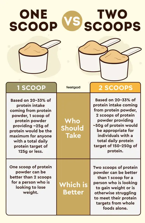 how much protein is in one cup of protein powder