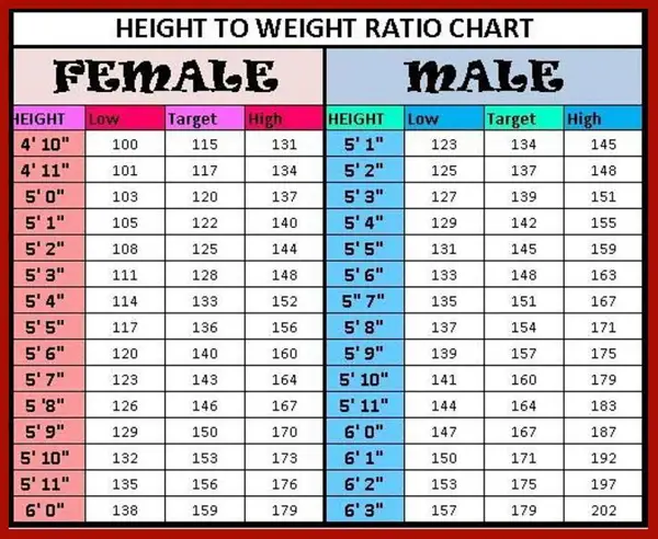 Average Weight for a 6 Foot Male
