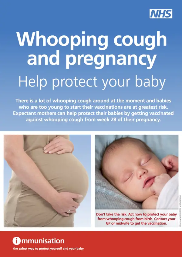 dangers of whooping cough vaccine in pregnancy uk